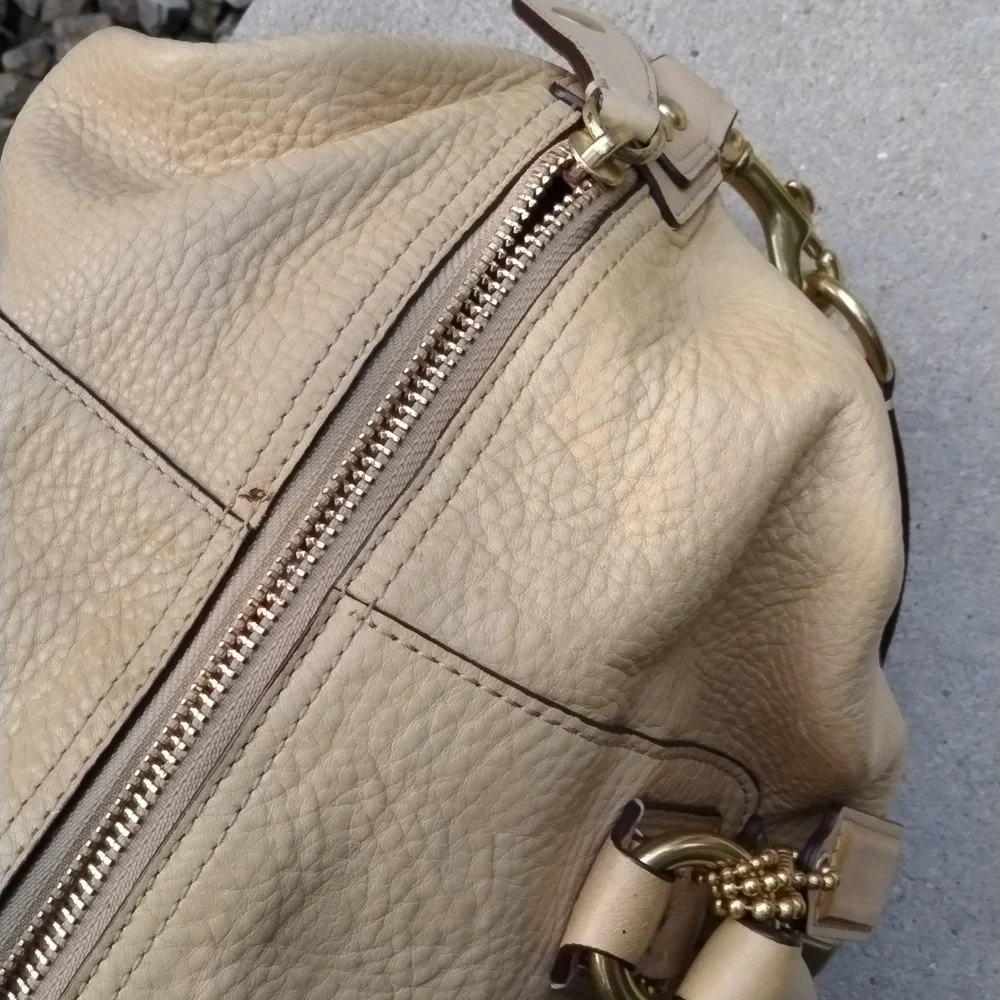 VINTAGE COACH, MADISON SABRINA Large, CAMEL/Gold
